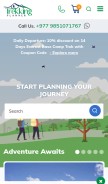 How nepaltrekkingplanner.com looks like on a mobile device such as an iPhone.