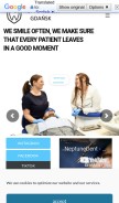 How neptunedent.eu looks like on a mobile device such as an iPhone.