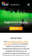 How nepworldwide.nl looks like on a mobile device such as an iPhone.