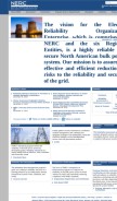 How nerc.com looks like on a mobile device such as an iPhone.