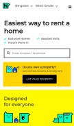 How nestaway.com looks like on a mobile device such as an iPhone.