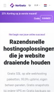 How netbela.nl looks like on a mobile device such as an iPhone.