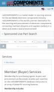How netcomponents.com looks like on a mobile device such as an iPhone.