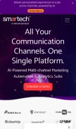 How netcoresmartech.com looks like on a mobile device such as an iPhone.