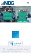 How netdevgroup.com looks like on a mobile device such as an iPhone.