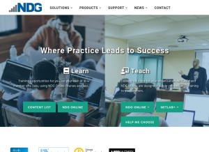 How netdevgroup.com looks like on a tablet such as an iPad.