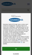 How netdoktor.dk looks like on a mobile device such as an iPhone.