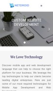 How netdroidtech.com looks like on a mobile device such as an iPhone.
