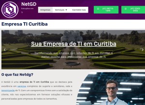 How netgd.com.br looks like on a tablet such as an iPad.