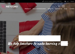 How netguru.com.my looks like on a tablet such as an iPad.