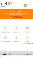 How netip.dk looks like on a mobile device such as an iPhone.