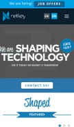 How netkey.at looks like on a mobile device such as an iPhone.