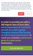 How netmail.com looks like on a mobile device such as an iPhone.