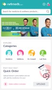 How netmeds.com looks like on a mobile device such as an iPhone.