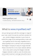 How netmywifiext.net looks like on a mobile device such as an iPhone.