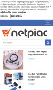 How netpiac.hu looks like on a mobile device such as an iPhone.