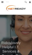 How netreadyit.com looks like on a mobile device such as an iPhone.
