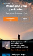 How netskope.com looks like on a mobile device such as an iPhone.