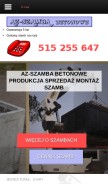 How netszamba.pl looks like on a mobile device such as an iPhone.