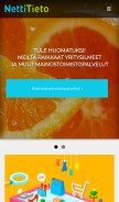 How nettitieto.fi looks like on a mobile device such as an iPhone.