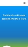 How nettoyage360.fr looks like on a mobile device such as an iPhone.