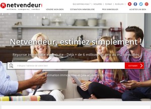 How netvendeur.com looks like on a tablet such as an iPad.