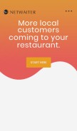 How netwaiter.com looks like on a mobile device such as an iPhone.