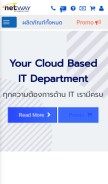 How netwaygroup.com looks like on a mobile device such as an iPhone.