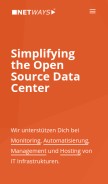 How netways.de looks like on a mobile device such as an iPhone.