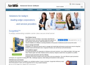 How netwinsite.com looks like on a tablet such as an iPad.