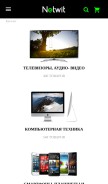 How netwit.ru looks like on a mobile device such as an iPhone.