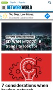 How networkworld.com looks like on a mobile device such as an iPhone.