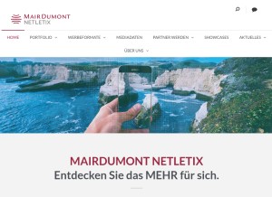 How netzathleten-media.de looks like on a tablet such as an iPad.