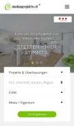 How neubauprojekte.ch looks like on a mobile device such as an iPhone.