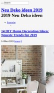 How neudekoideen.com looks like on a mobile device such as an iPhone.
