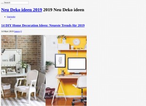 How neudekoideen.com looks like on a tablet such as an iPad.