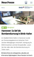 How neuepresse.de looks like on a mobile device such as an iPhone.