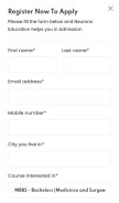 How neuronsedu.com looks like on a mobile device such as an iPhone.