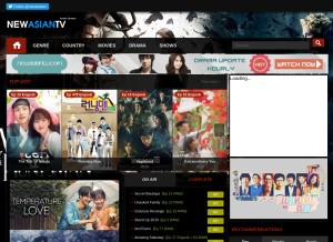 How newasiantv.ch looks like on a tablet such as an iPad.