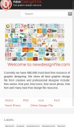 How newdesignfile.com looks like on a mobile device such as an iPhone.