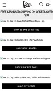 How neweracap.com looks like on a mobile device such as an iPhone.