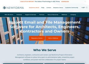 How newforma.com looks like on a tablet such as an iPad.