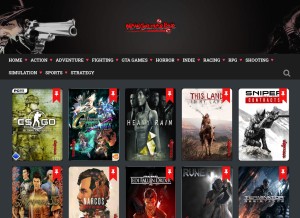 How newgamesbox.net looks like on a tablet such as an iPad.