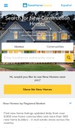 How newhomesource.com looks like on a mobile device such as an iPhone.