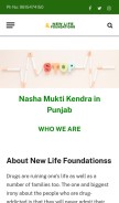 How newlifefoundationss.com looks like on a mobile device such as an iPhone.