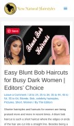 How newnaturalhairstyles.com looks like on a mobile device such as an iPhone.