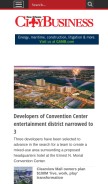 How neworleanscitybusiness.com looks like on a mobile device such as an iPhone.