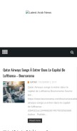How news-arabia.com looks like on a mobile device such as an iPhone.
