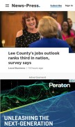 How news-press.com looks like on a mobile device such as an iPhone.