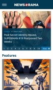 How newsarama.com looks like on a mobile device such as an iPhone.